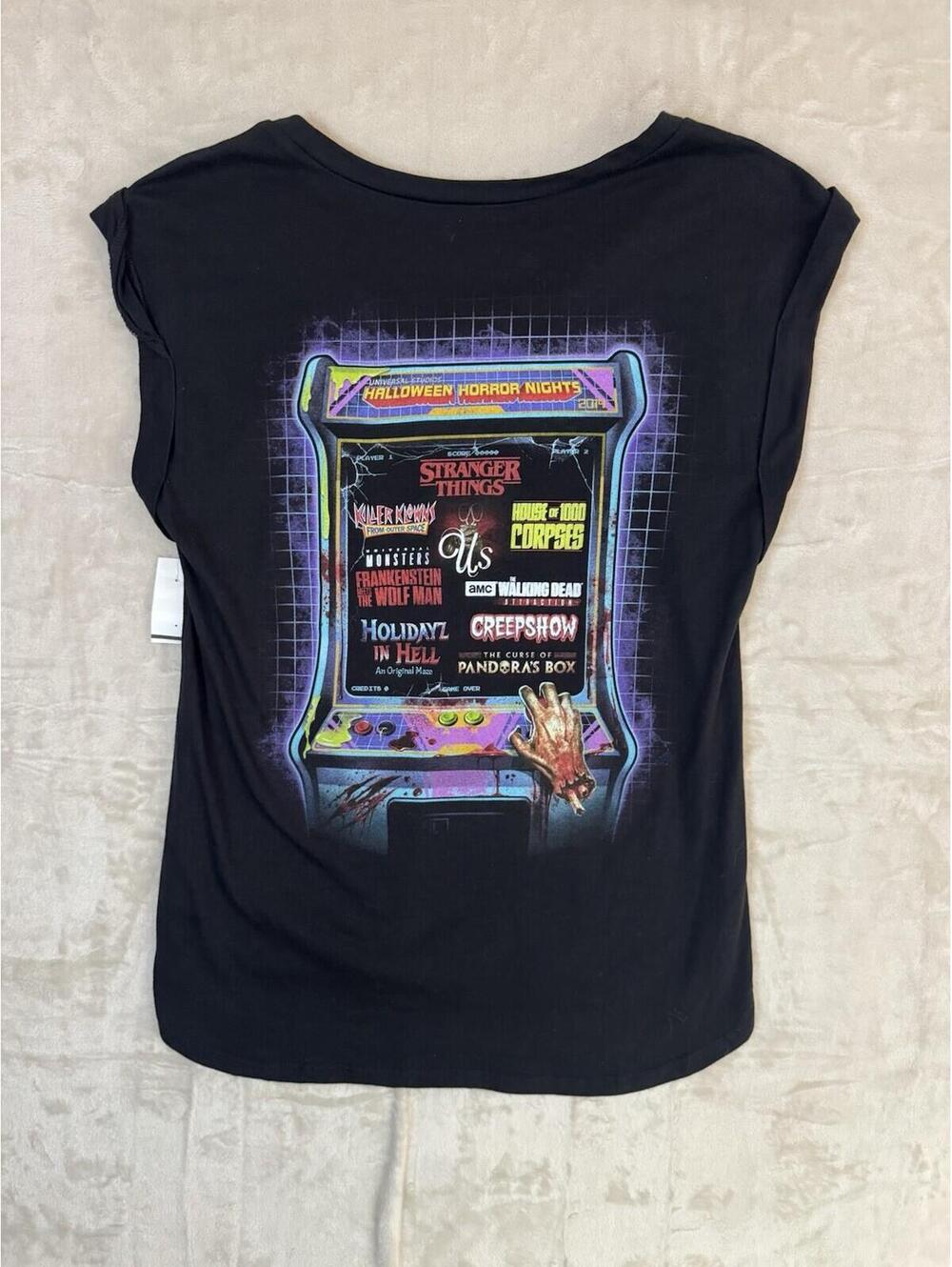 Universal Halloween Horror Nights 2019 Stranger Things Tank Top Shirt XS Black